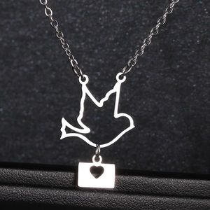 NEW Silver Flying Bird Necklace